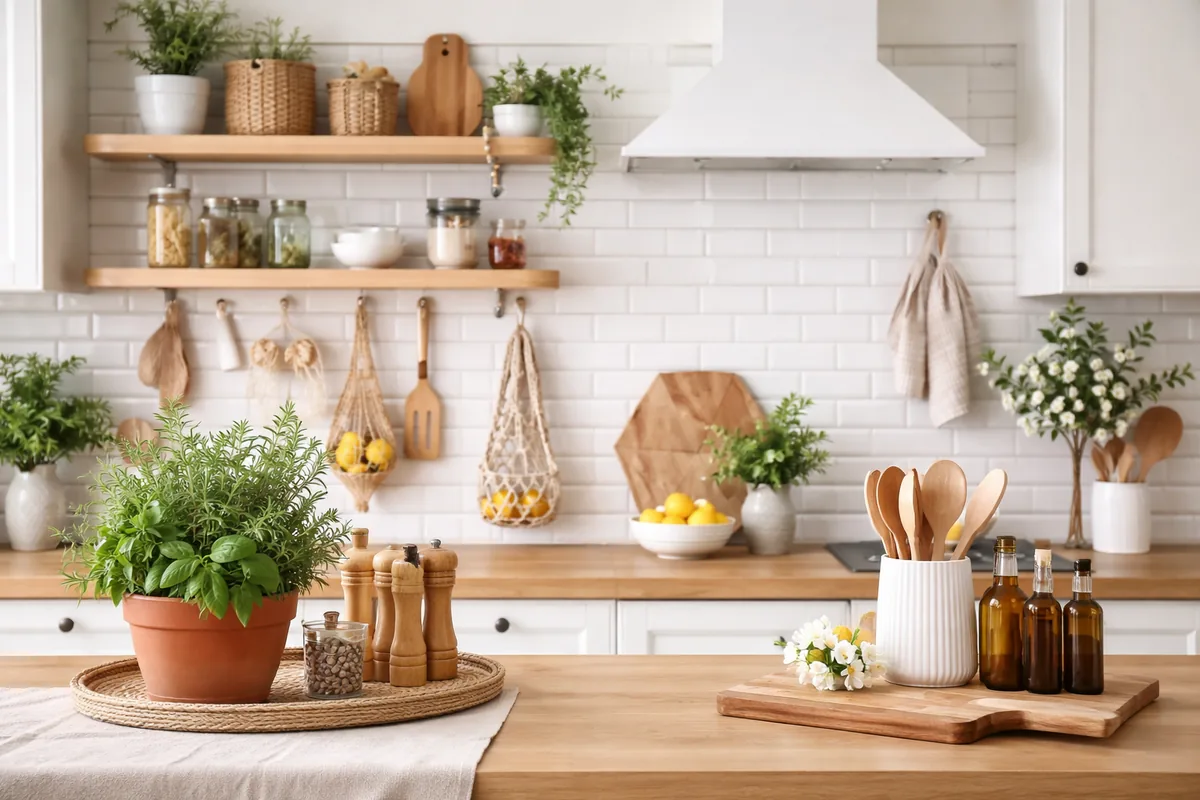 What are some easy DIY kitchen decor projects to try