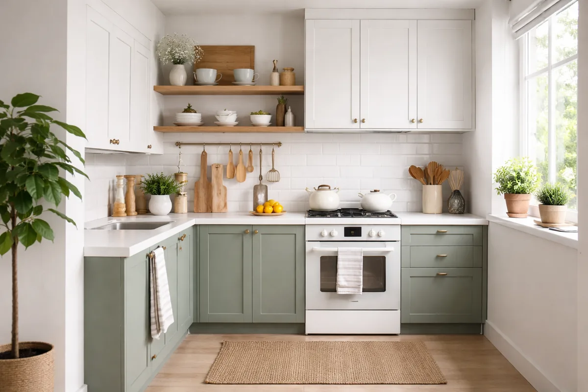 What are the best color schemes for a small kitchen