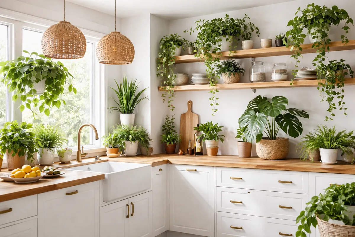 How to incorporate plants into your kitchen design